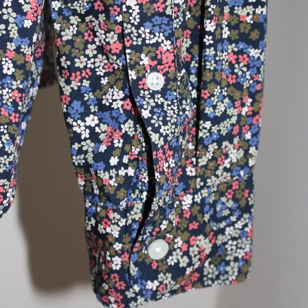 J. Crew, Flex Washed slim floral long sleeve shirt XLarge